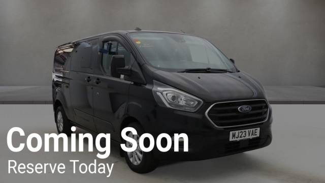 Ford Transit Custom 2.0 EcoBlue 170ps Low Roof D/Cab Limited Van Auto Crew Cab Diesel Black